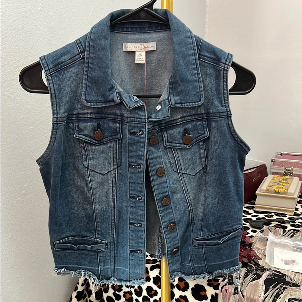 denim vest